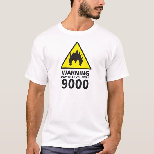 Warning the its power 9000 zu over T-Shirt (Vorderseite)