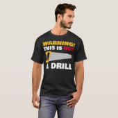 WARNING This Is Not A  boy space 8th birthday funn T-Shirt (Vorne ganz)