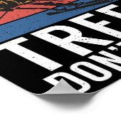 Warning Trees Dont Move Snow Winter Sport Skier  Poster (Ecke)