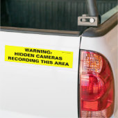 WARNING: VERSTECKTE KAMERAS, DIE DIESEN BEREICH AUTOAUFKLEBER (Auf Lkw)