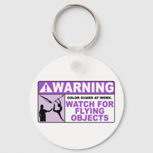 WARNING Watch for Flying Objects! Schlüsselanhänger