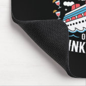 Warning We're All In On The Drink Package -  Mousepad (Ecke)