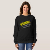 WARNING WILL TALK ABOUT ART SWEATSHIRT (Vorne ganz)