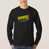 WARNING WILL TALK ABOUT MUSIC T-Shirt (Vorderseite)