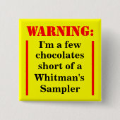Warning: Witless Sampler Button (Vorderseite)