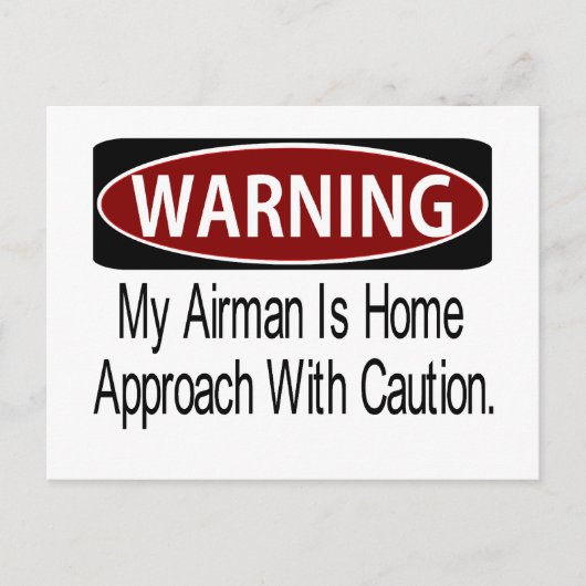 Warningairmanbk Postkarte (Vorderseite)
