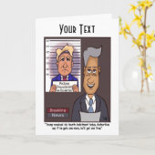 Warnkarte Karte (Gelbe Blume)