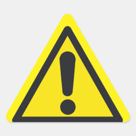 Warnkleber von dalDesignNZ (Blatt 20) Dreieckiger Aufkleber