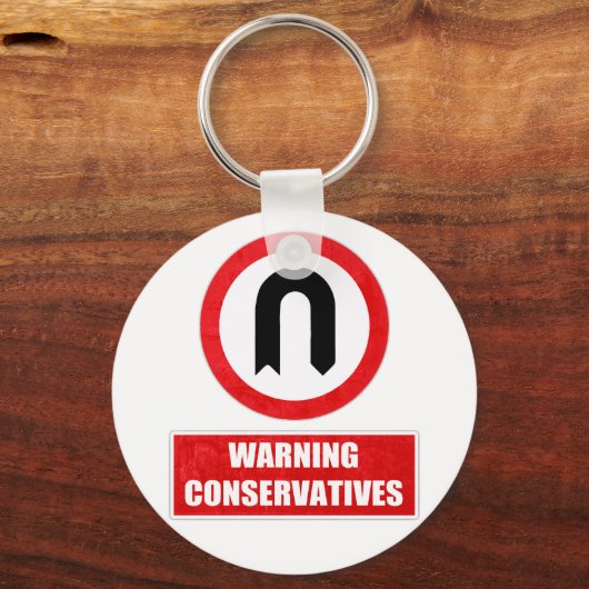 WARNKONSERVATIVEN (U Turn) Schlüsselanhänger (Vorderseite)