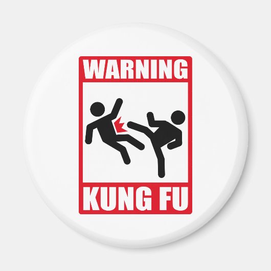 Warnkung fu magnet (Vorne)