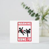 Warnkung fu postkarte (Stehend Vorderseite)