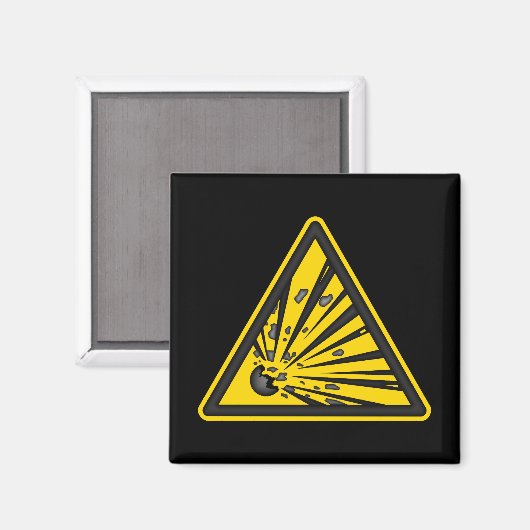 Warnmagnet Magnet (Vorderseite/Rückseite)