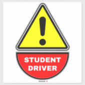 (Warnmeldung) Schülertreiber Aufkleber (Blatt)