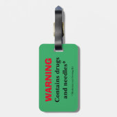 Warnmittel & Nadeln-Arzneimittel & Nähset Gepäckanhänger (Rückseite vertikal)