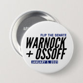 Warnock Our Ossoff Button (Vorne & Hinten)