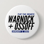 Warnock Our Ossoff Button (Vorderseite)