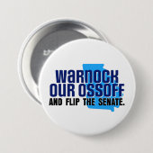 Warnock Our Ossoff Button (Vorne & Hinten)