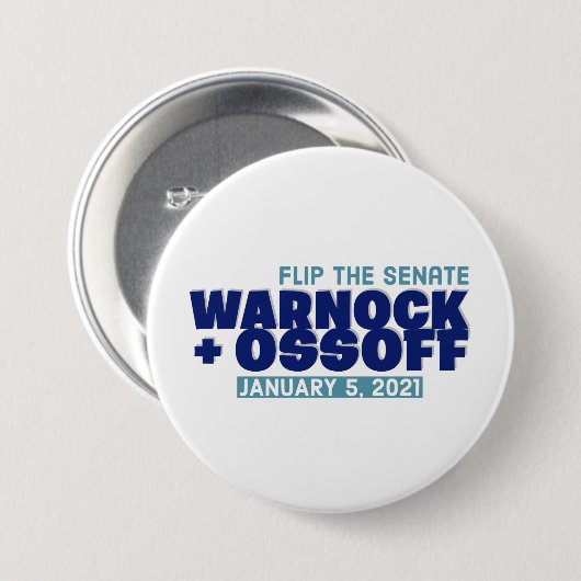Warnock Our Ossoff Button (Vorne & Hinten)