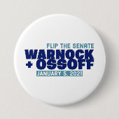 Warnock Our Ossoff Button (Vorderseite)