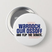 Warnock Our Ossoff Button (Vorne & Hinten)