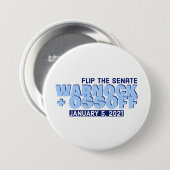 Warnock und Ossoff Button (Vorne & Hinten)