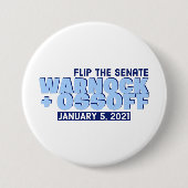 Warnock und Ossoff Button (Vorderseite)