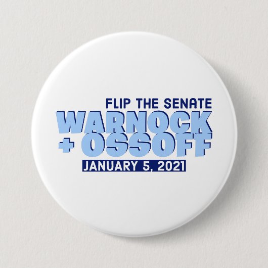Warnock und Ossoff Button (Vorderseite)