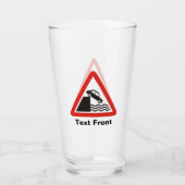 Warnschild am Kai Glas (Vorderseite)