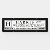 Warnschild Banner (Horizontal)