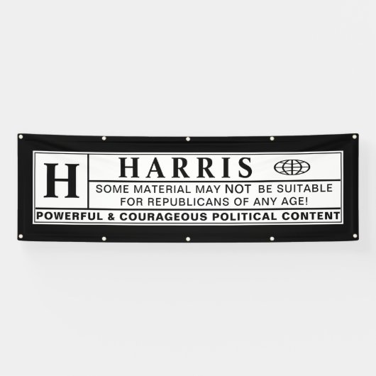 Warnschild Banner (Horizontal)