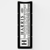 Warnschild Banner (Vertikal)