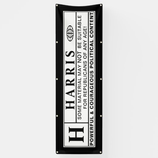 Warnschild Banner (Vertikal)