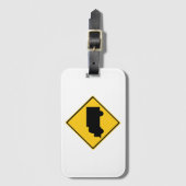 Warnschild für den Straßenverkehr Gepäckanhänger (Vorderseite Vertikal)
