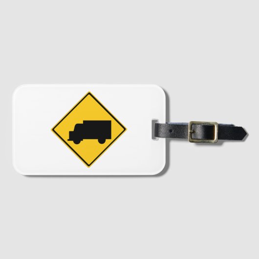 Warnschild für den Straßenverkehr Gepäckanhänger (Vorderseite (Horizontal))