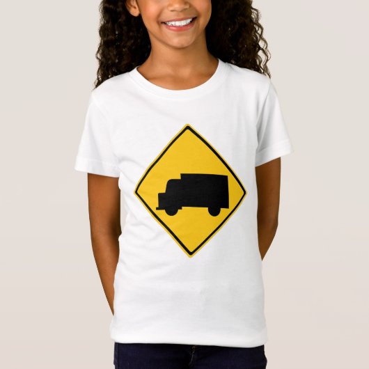 Warnschild für den Straßenverkehr T-Shirt (Vorderseite)