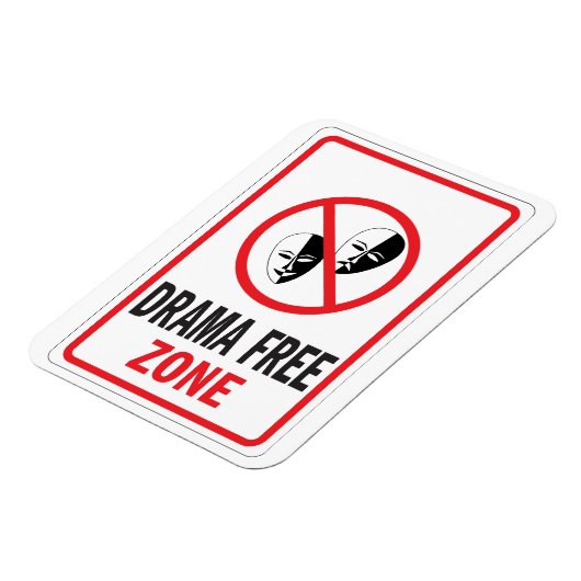 Warnschild für die freie Zone Magnet (Linke Seite)