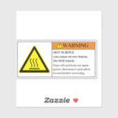 Warnschild für die Oberfläche Aufkleber (Blatt)