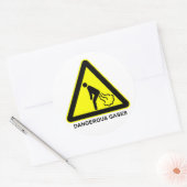 Warnschild für gefährliche Gase Runder Aufkleber (Umschlag)