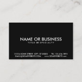 Warnschild Hillary Clinton Visitenkarte (Rückseite)