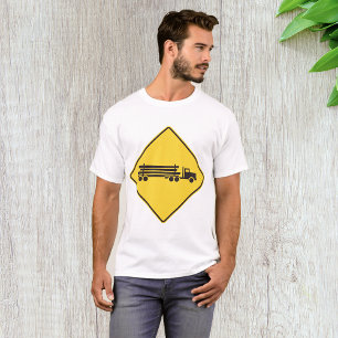 Warnschild Holztransport-LKW Verkehrssicherheit au T-Shirt