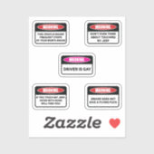 Warnschild-III-Aufkleber Aufkleber (Blatt)