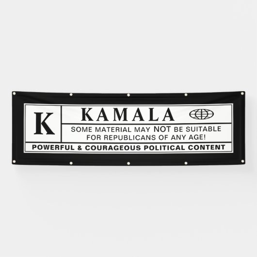 Warnschild kamala banner (Horizontal)