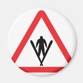 Warnschild Magnet