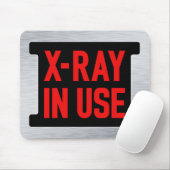Warnschild mit Röntgenstrahlung - Sicherheit der R Mousepad (Mit Mouse)
