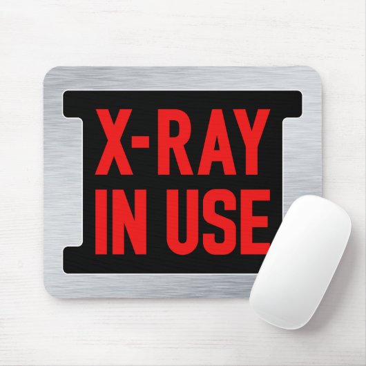 Warnschild mit Röntgenstrahlung - Sicherheit der R Mousepad (Mit Mouse)