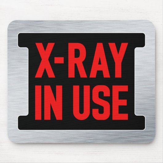 Warnschild mit Röntgenstrahlung - Sicherheit der R Mousepad (Vorne)