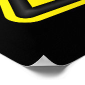 Warnschild Poster (Ecke)