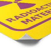 Warnschild Poster (Ecke)