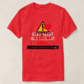 Warnschild T-Shirt (Design vorne)