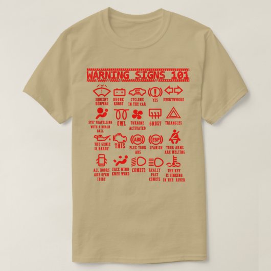 Warnschilder 101 lustige Auto Mechanik für Männer T-Shirt (Design vorne)
